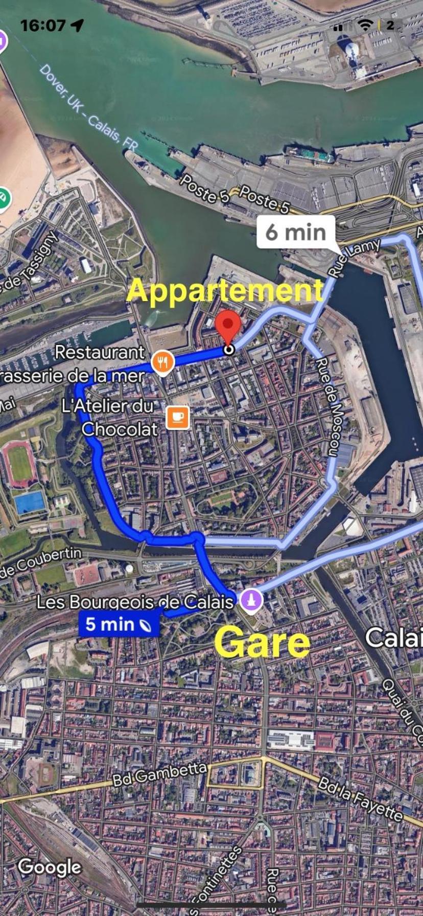 Le Logis De La Marina Daire Calais Dış mekan fotoğraf